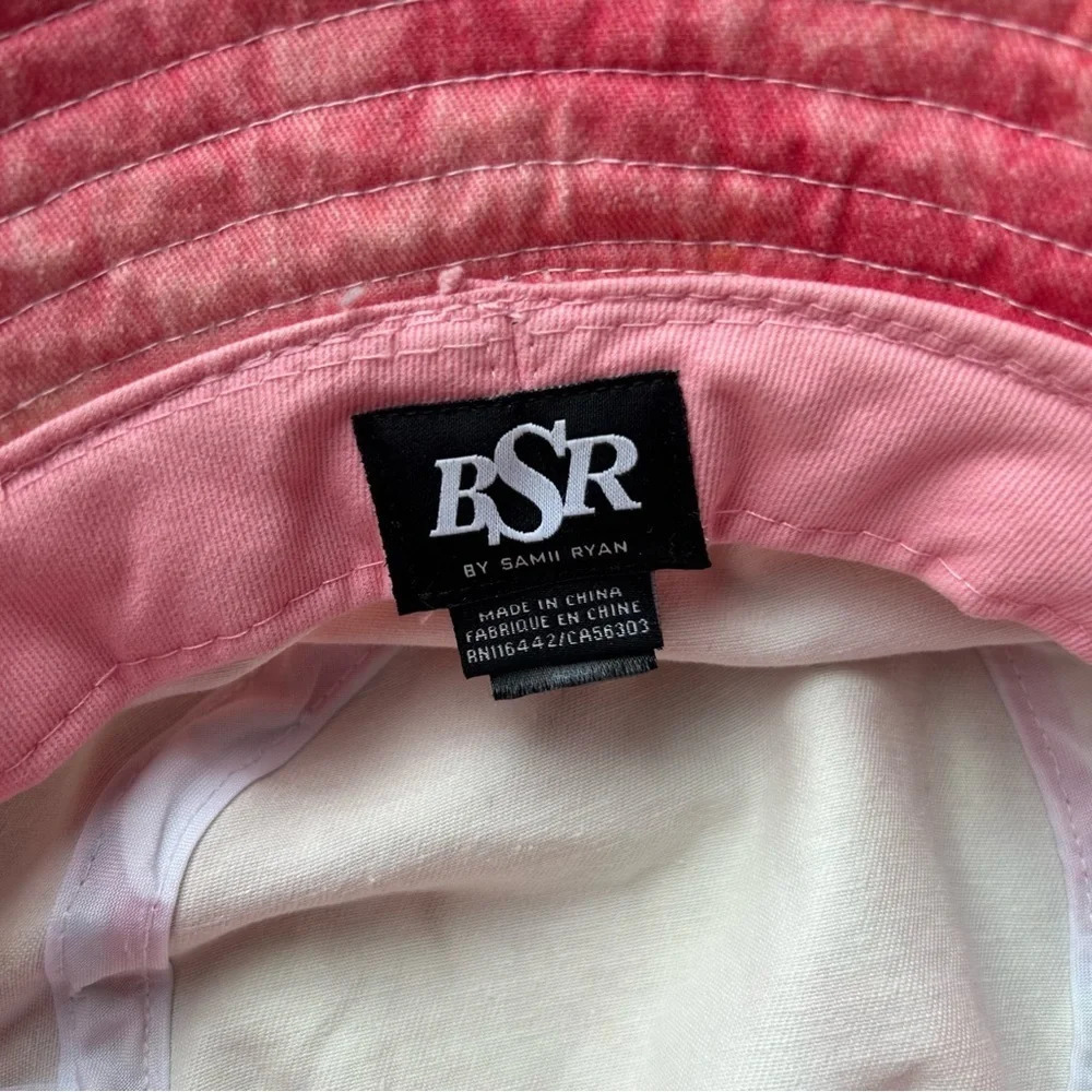 By Samii  Ryan Blue Pink Yellow Tie Dye Bucket Hat - Picture 9 of 14